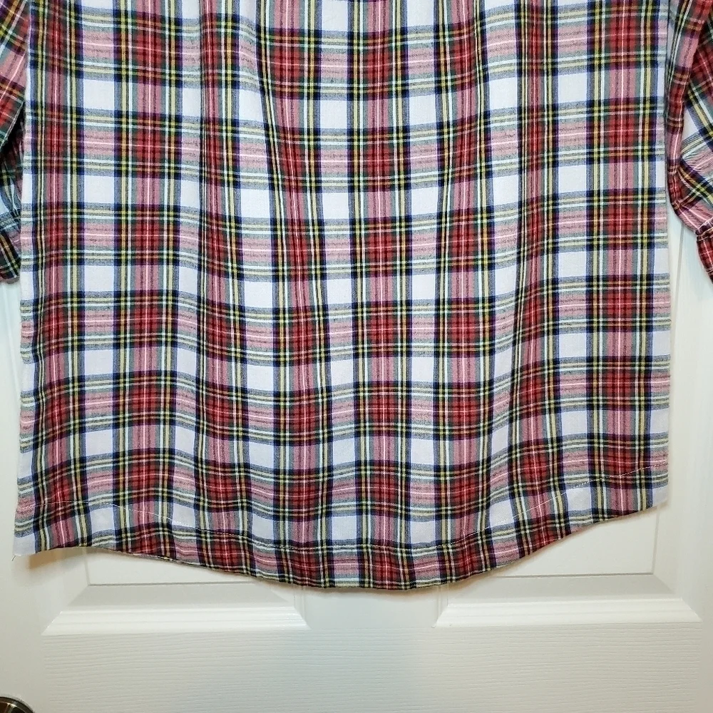 Crewcuts Girl’s Flannel Nightgown in Snowy Stewart Tartan Sz M